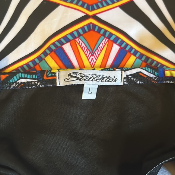 Stiletto’s Colorful Adjustable Spaghetti Strap Dress - Picture 3 of 8